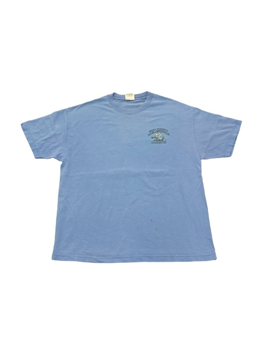 2004 Jimmy Buffett Margaritaville Charleston Tee Parrot Graphic Light Blue